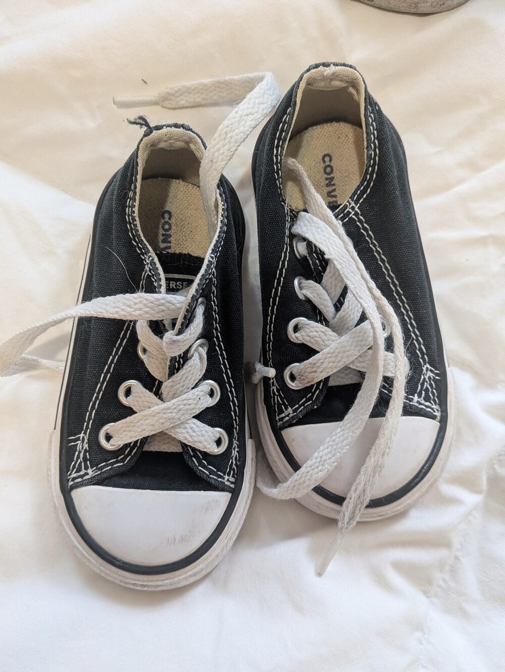 Black Toddler Converse Sneakers 5